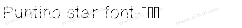 Puntino star font字体转换